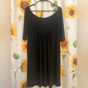 Norma Kamali Elegant Black Long Sleeve Dress